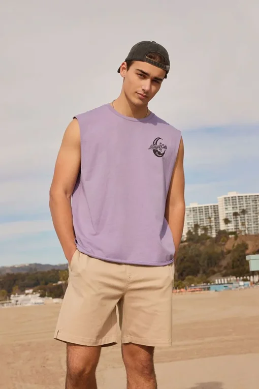 A Night For Love Graphic Muscle Tee