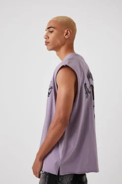 A Night For Love Graphic Muscle Tee