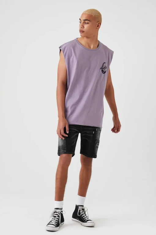 A Night For Love Graphic Muscle Tee