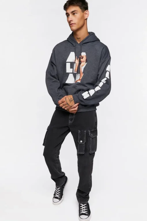 Aaliyah Graphic Drawstring Hoodie