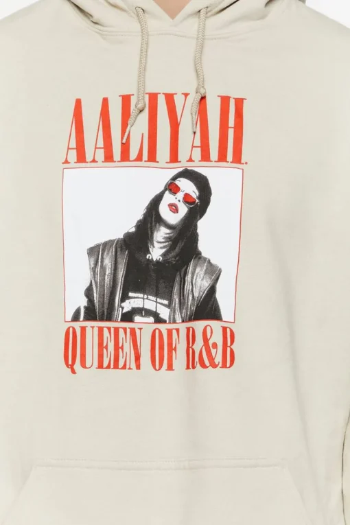 Aaliyah Graphic Drawstring Hoodie