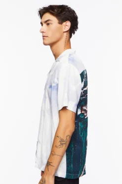 Abstract Colorblock Shirt