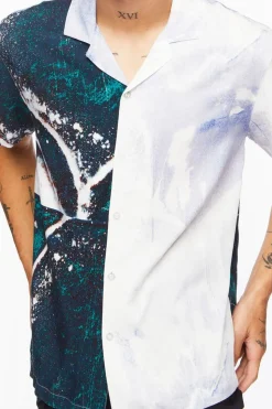 Abstract Colorblock Shirt
