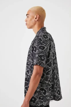 Abstract Floral Print Shirt