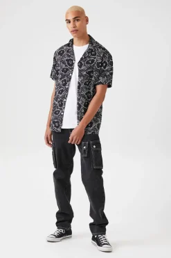 Abstract Floral Print Shirt