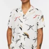 Abstract Paint Stroke Print Shirt