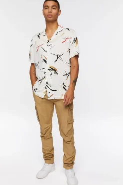 Abstract Paint Stroke Print Shirt