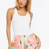 Abstract Print Chiffon Shorts