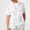 Abstract Print Rayon Shirt