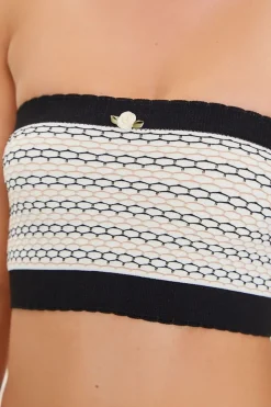 Abstract Seamless Bandeau Bralette