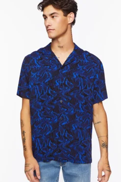 Abstract Snakeskin Shirt
