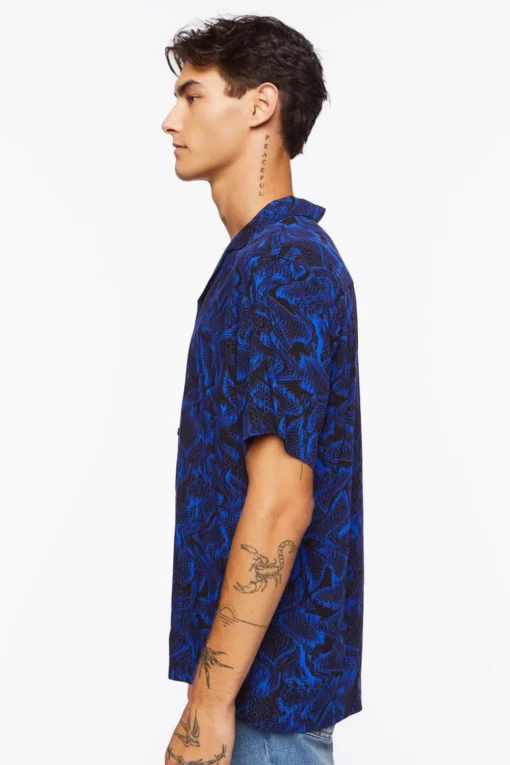 Abstract Snakeskin Shirt