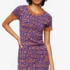 Abstract Sweater Mini Dress