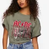 Acdc Embroidered Graphic Tee