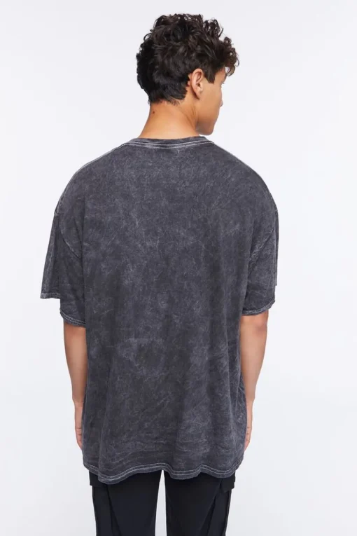 Acid Wash Kiss Graphic Tee