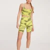 Active Camo Print Biker Shorts