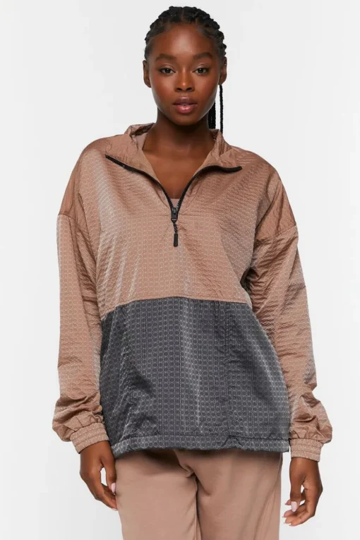 Active Colorblock Half-Zip Pullover