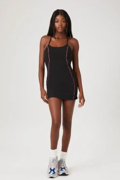 Active Contrast-Seam Skort Dress