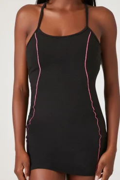Active Contrast-Seam Skort Dress