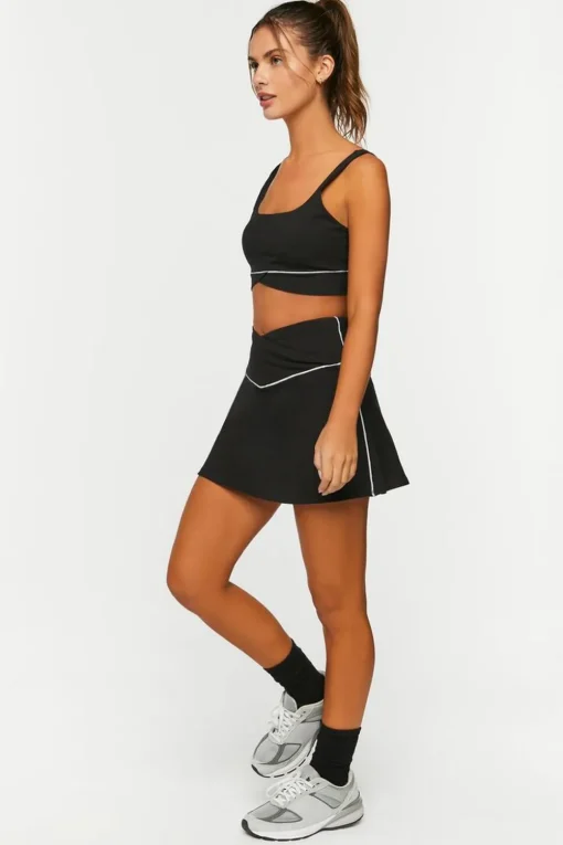 Active Contrast-Trim Crossover Skort