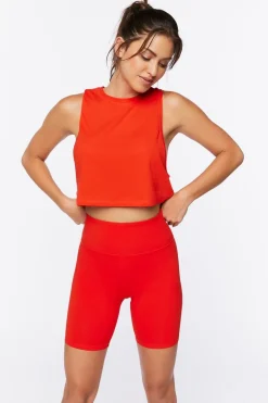 Active Cotton-Blend Biker Shorts