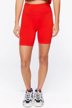 Active Cotton-Blend Biker Shorts