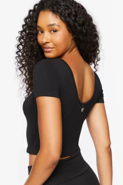 Active Cotton-Blend Crop Top