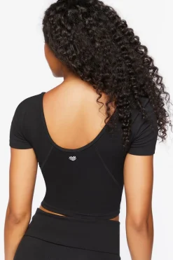 Active Cotton-Blend Crop Top