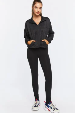 Active Croc Print Half-Zip Pullover