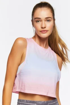 Active Cropped Ombre Muscle Tee