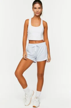 Active Cropped Racerback Tank Top