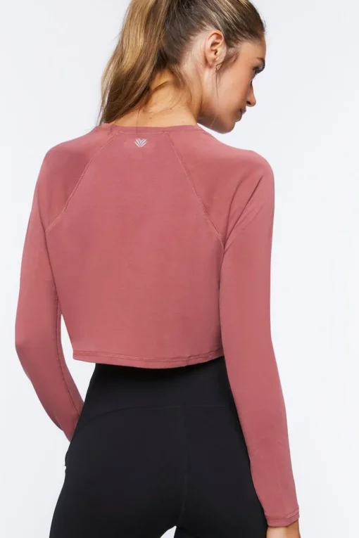 Active Cropped Raglan-Sleeve Tee