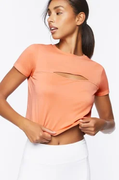 Active Cutout Cropped Tee