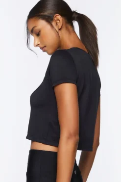 Active Cutout Cropped Tee