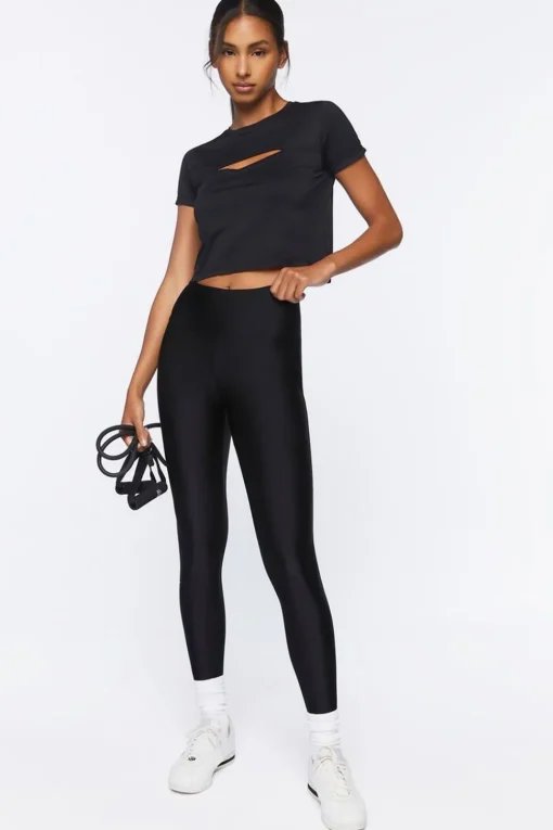 Active Cutout Cropped Tee