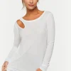 Active Cutout Long-Sleeve Top