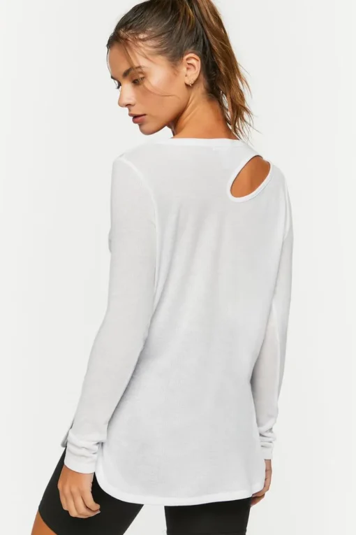 Active Cutout Long-Sleeve Top