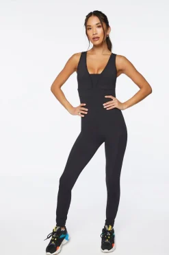 Active Cutout Skinny-Leg Jumpsuit