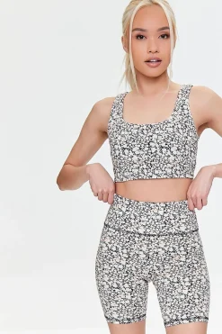 Active Ditsy Floral Biker Shorts