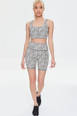 Active Ditsy Floral Biker Shorts