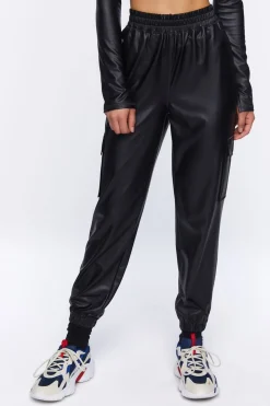 Active Faux Leather Joggers