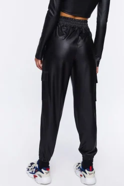 Active Faux Leather Joggers