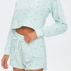 Active Floral Drawstring Shorts