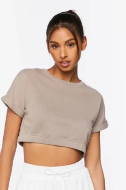 Active French Terry Crop Top