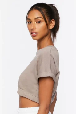 Active French Terry Crop Top