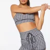 Active Gingham Biker Shorts