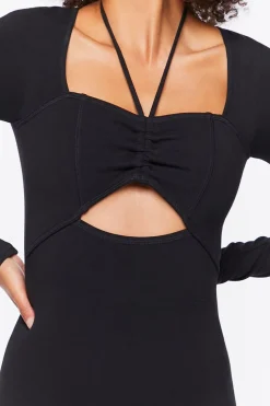 Active Halter Cutout Romper
