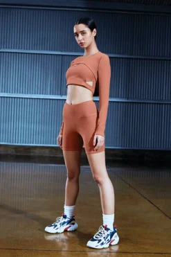 Active High-Rise Biker Shorts