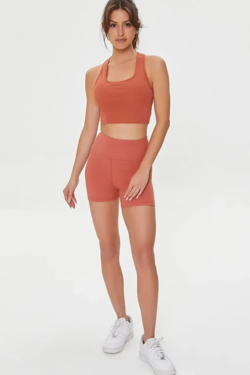 Active High-Rise Biker Shorts
