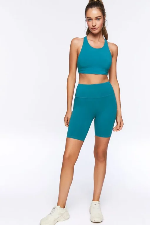 Active High-Rise Biker Shorts